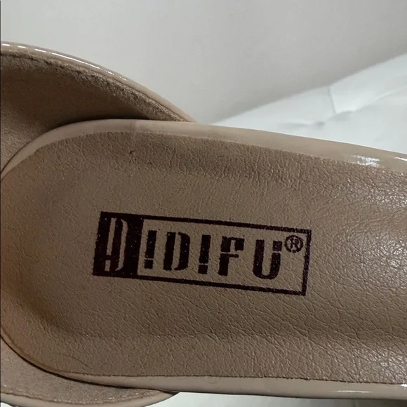 Chic Nude Ankle Strap Heels - Picture 7 of 8